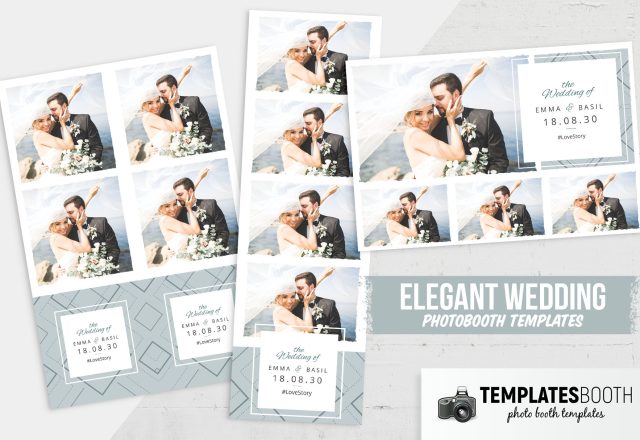 ELEGANT WEDDING PHOTOBOOTH TEMPLATES mit küssendem Brautpaar, EMMA & BASIL 18.08.30. ELEGANT WEDDING PHOTOBOOTH TEMPLATES mit küssendem Brautpaar, EMMA & BASIL 18.08.30.